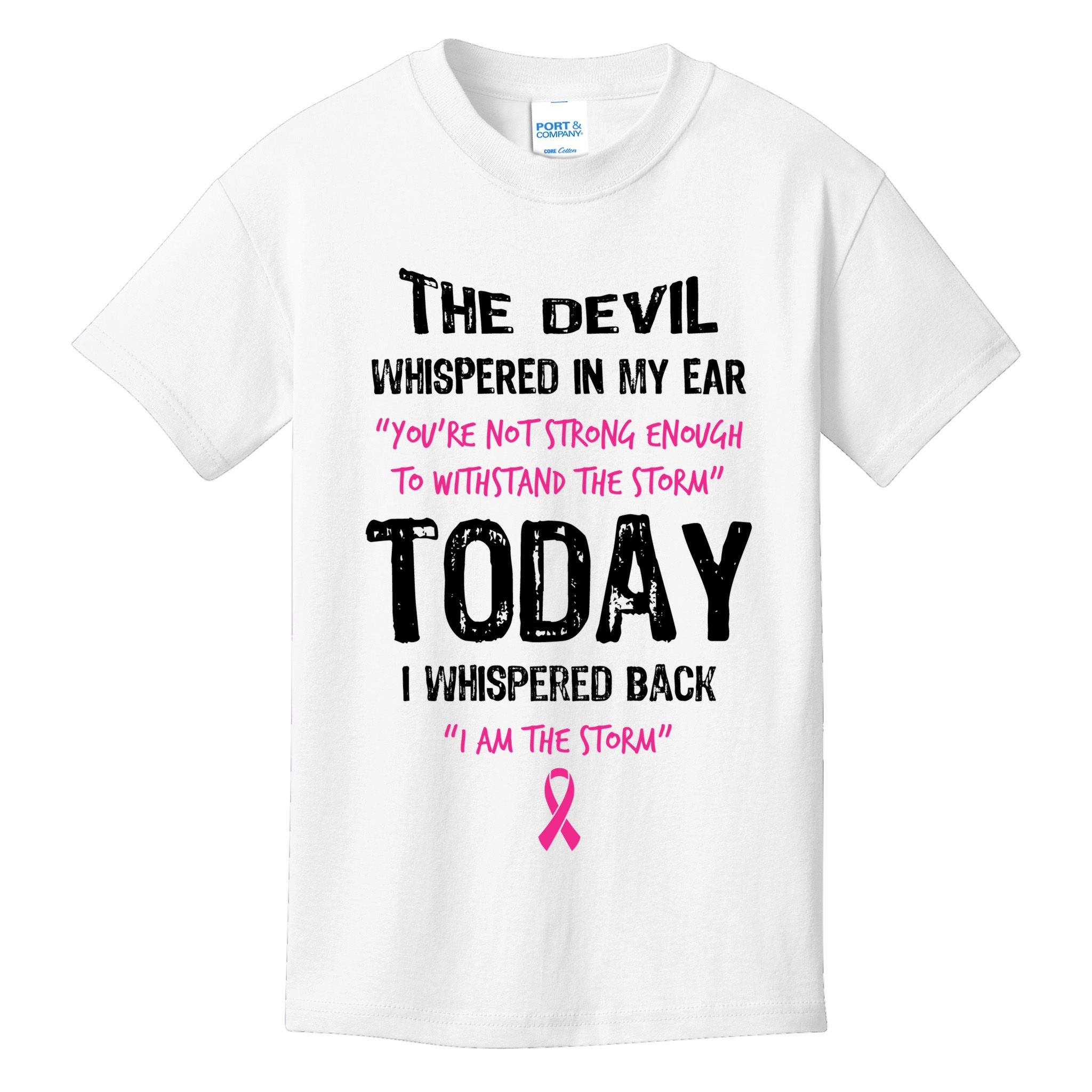I Am The Storm Breast Cancer Quote Kids T-Shirt