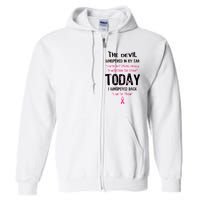 I Am The Storm Breast Cancer Quote Full Zip Hoodie