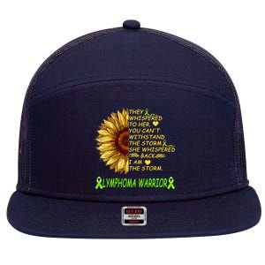 I Am The Storm Lymphoma Warrior 7 Panel Mesh Trucker Snapback Hat