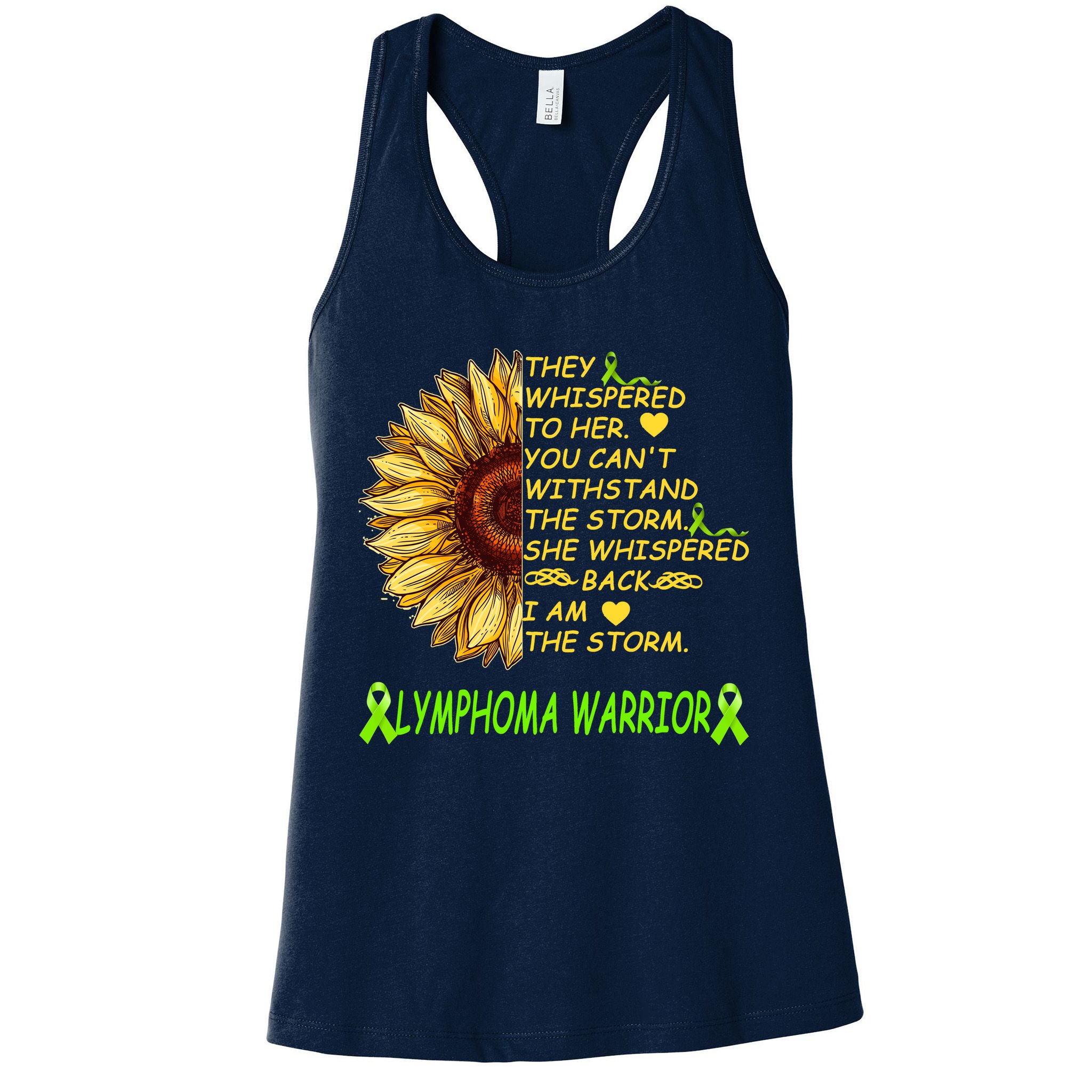 I Am The Storm Lymphoma Warrior Womens Tank Top