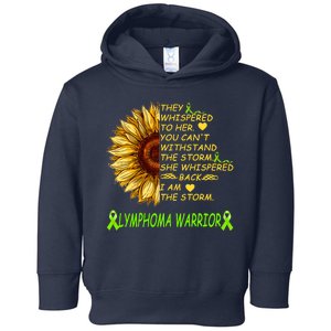 I Am The Storm Lymphoma Warrior Toddler Hoodie