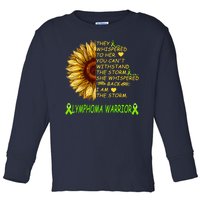 I Am The Storm Lymphoma Warrior Toddler Long Sleeve Shirt