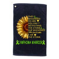 I Am The Storm Lymphoma Warrior Platinum Collection Golf Towel