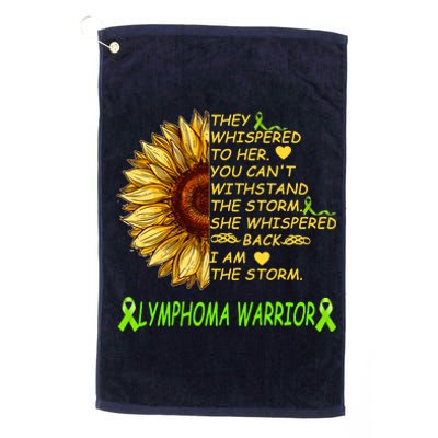 I Am The Storm Lymphoma Warrior Platinum Collection Golf Towel