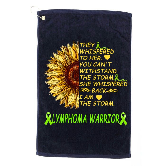 I Am The Storm Lymphoma Warrior Platinum Collection Golf Towel