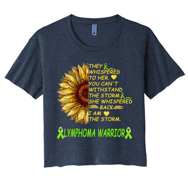 I Am The Storm Lymphoma Warrior Crop Top