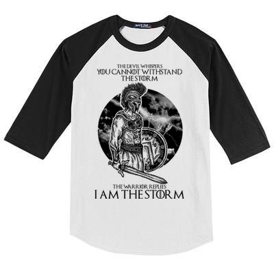 I Am The Storm Warrior Kids Colorblock Raglan Jersey
