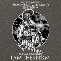 I Am The Storm Warrior Cotton Canvas Backpack