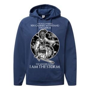 I Am The Storm Warrior Performance Fleece Hoodie