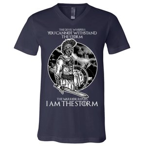 I Am The Storm Warrior V-Neck T-Shirt