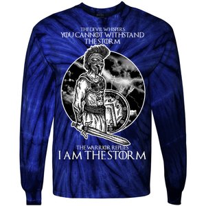 I Am The Storm Warrior Tie-Dye Long Sleeve Shirt