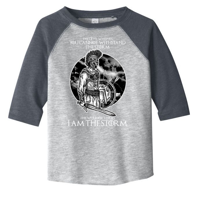 I Am The Storm Warrior Toddler Fine Jersey T-Shirt