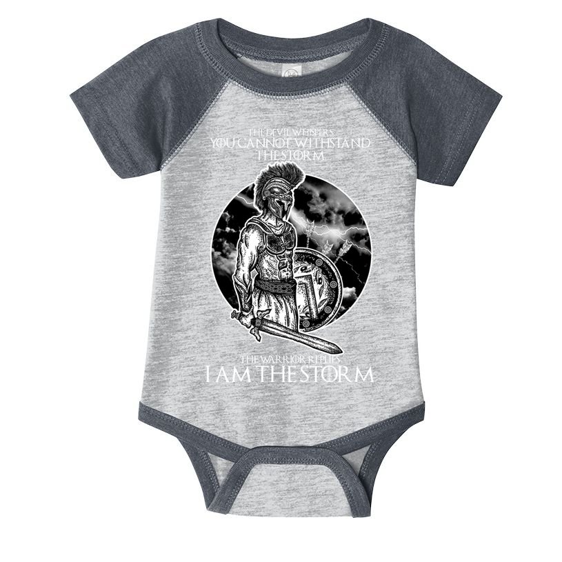 I Am The Storm Warrior Infant Baby Jersey Bodysuit