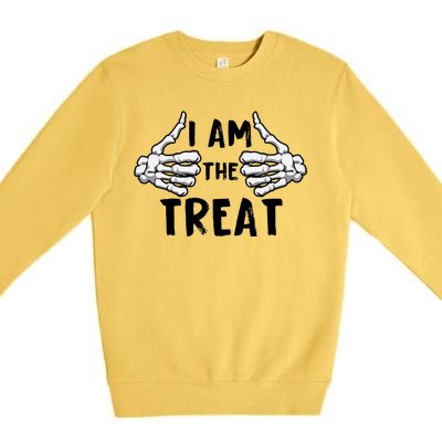 I Am The Treat Funny Halloween Premium Crewneck Sweatshirt