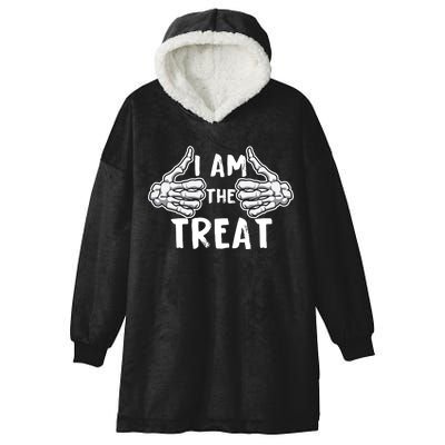 I Am The Treat Funny Halloween Hooded Wearable Blanket