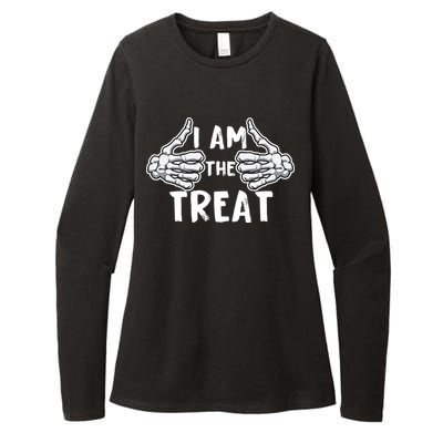 I Am The Treat Funny Halloween Womens CVC Long Sleeve Shirt