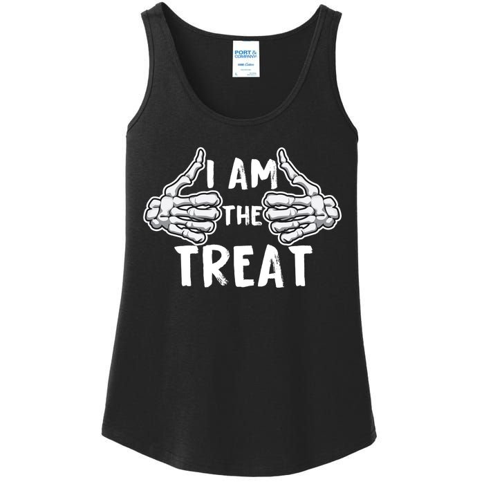 I Am The Treat Funny Halloween Ladies Essential Tank