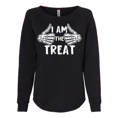 I Am The Treat Funny Halloween Womens California Wash Sweatshirt