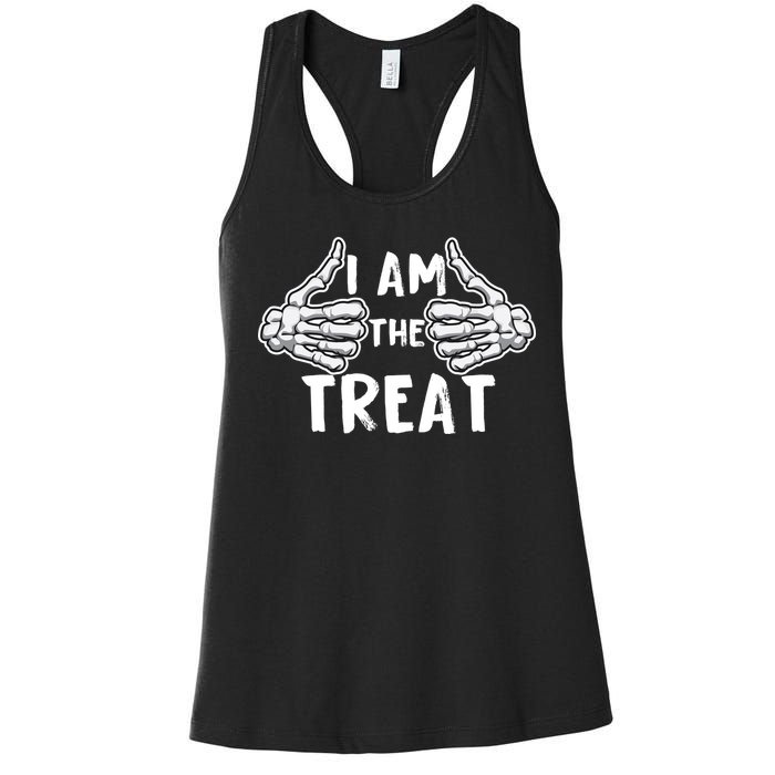 I Am The Treat Funny Halloween Women's Racerback Tank