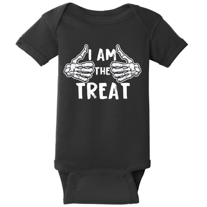 I Am The Treat Funny Halloween Baby Bodysuit