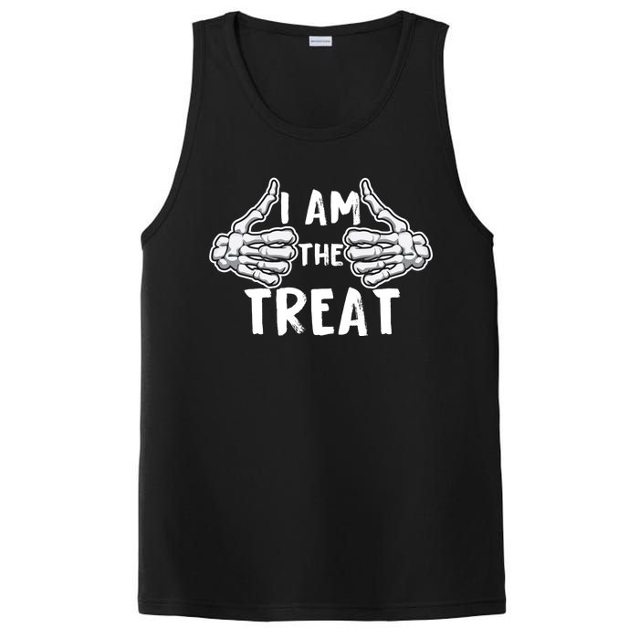 I Am The Treat Funny Halloween PosiCharge Competitor Tank