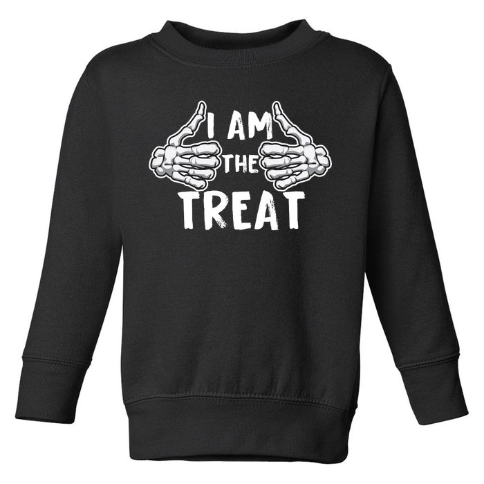 I Am The Treat Funny Halloween Toddler Sweatshirt