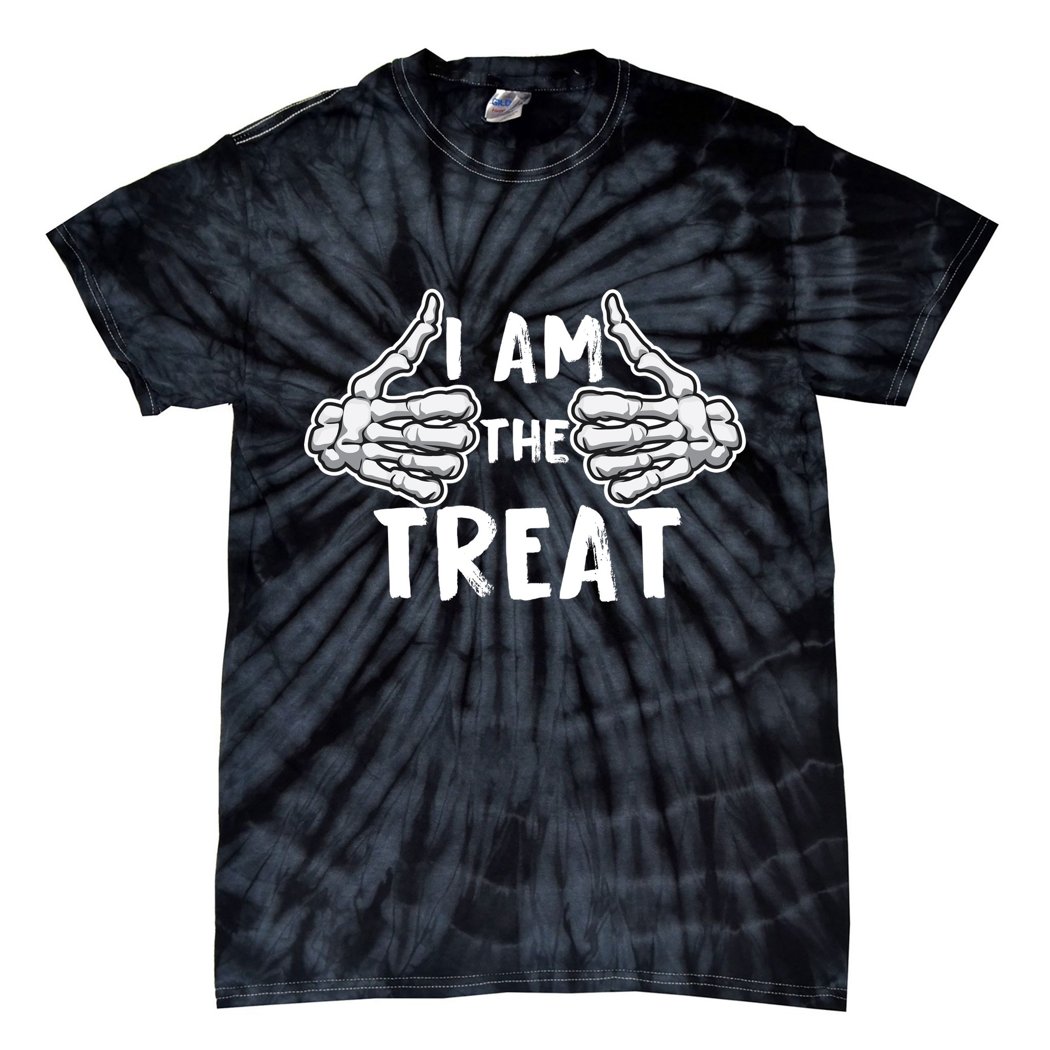 I Am The Treat Funny Halloween Tie-Dye T-Shirt