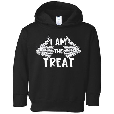 I Am The Treat Funny Halloween Toddler Hoodie