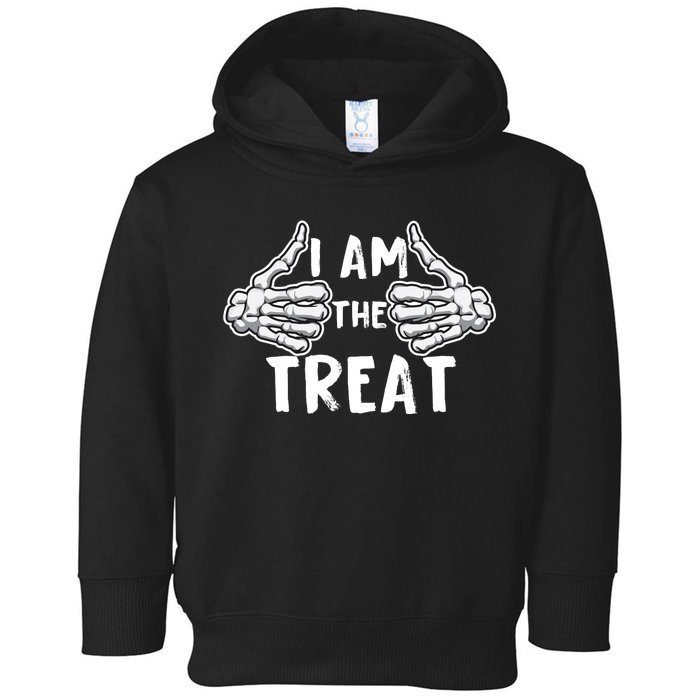 I Am The Treat Funny Halloween Toddler Hoodie