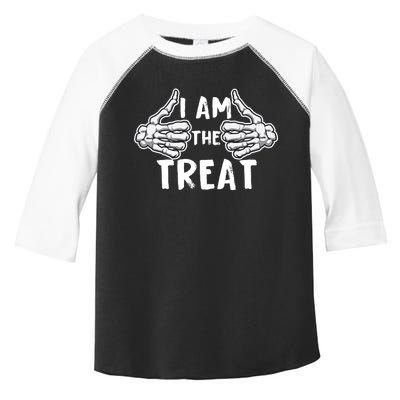 I Am The Treat Funny Halloween Toddler Fine Jersey T-Shirt