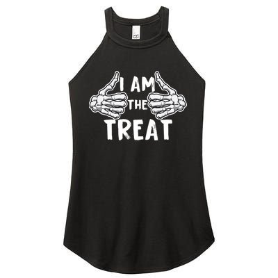 I Am The Treat Funny Halloween Women's Perfect Tri Rocker Tank