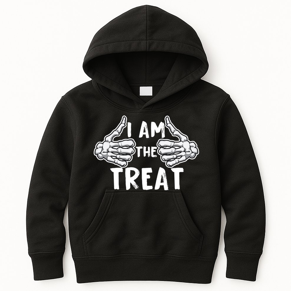 I Am The Treat Funny Halloween Kids Hoodie
