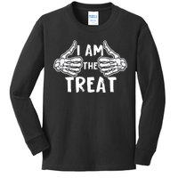 I Am The Treat Funny Halloween Kids Long Sleeve Shirt