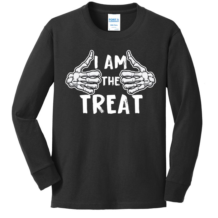 I Am The Treat Funny Halloween Kids Long Sleeve Shirt