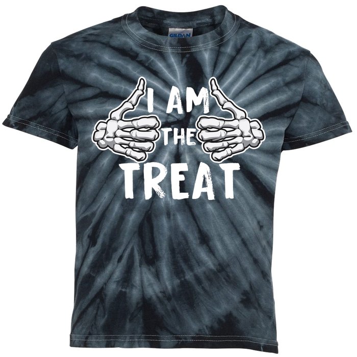 I Am The Treat Funny Halloween Kids Tie-Dye T-Shirt