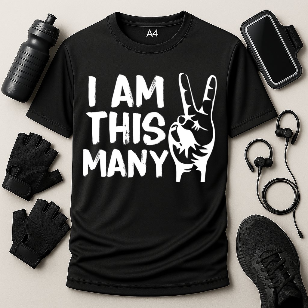 I AM This Many 2 Years Old Performance Shirt