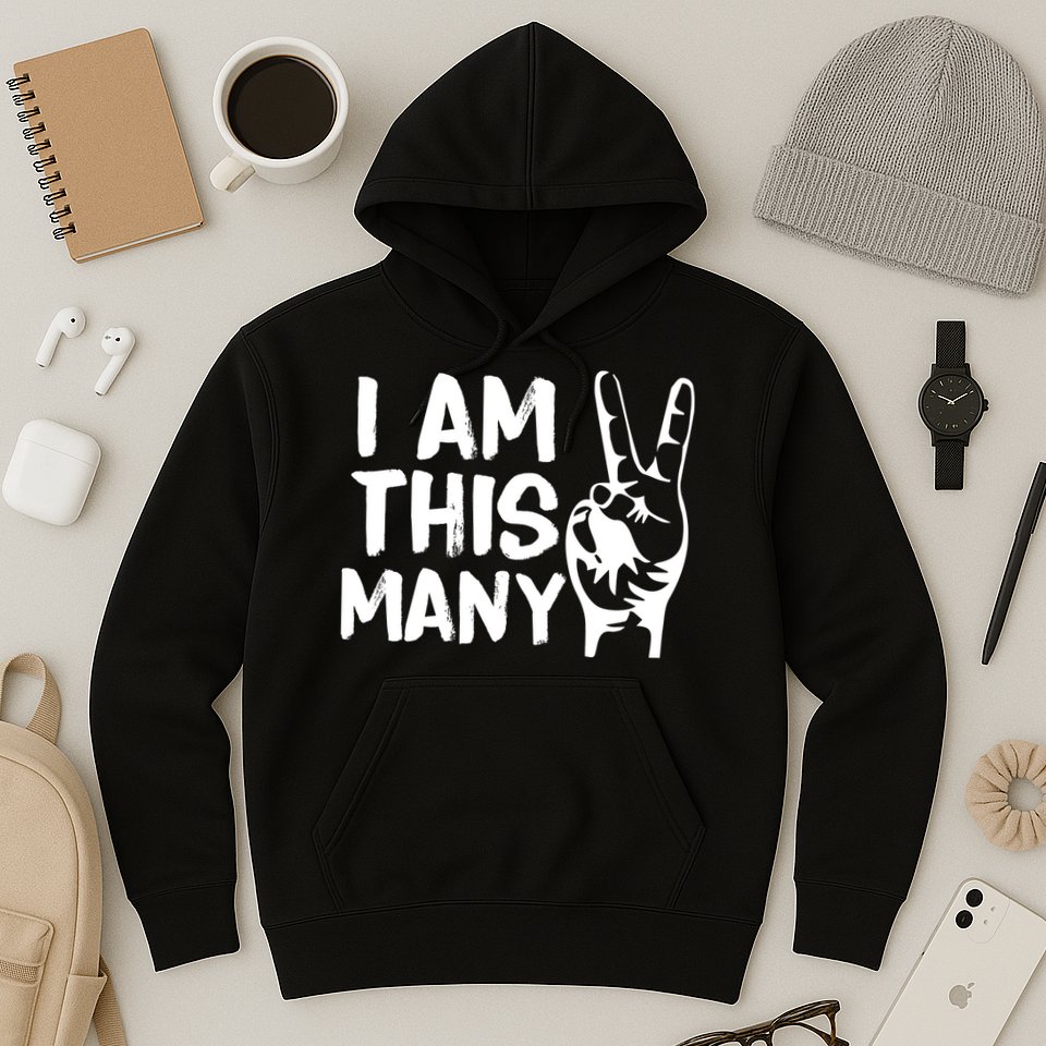 I AM This Many 2 Years Old Hoodie