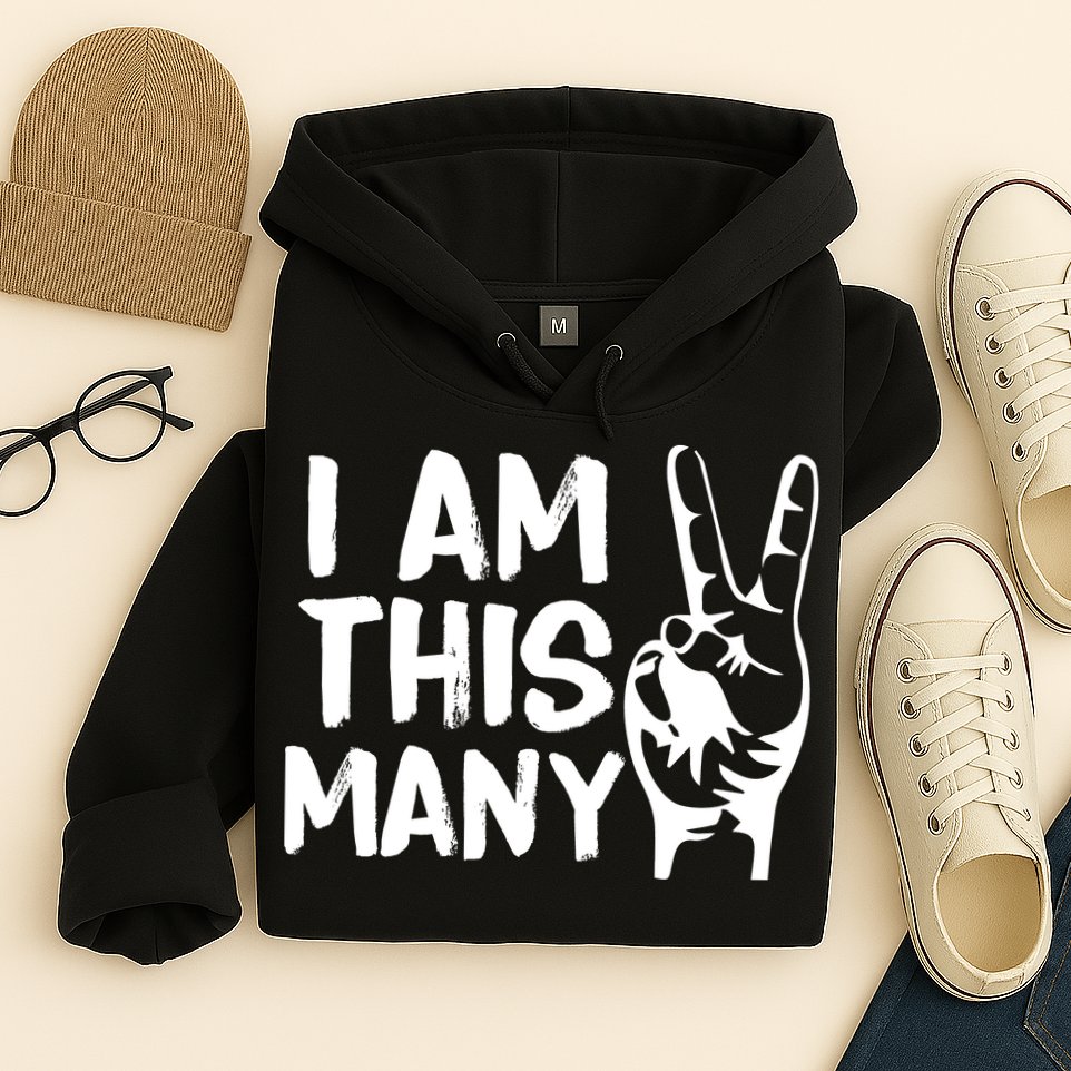 I AM This Many 2 Years Old Hoodie