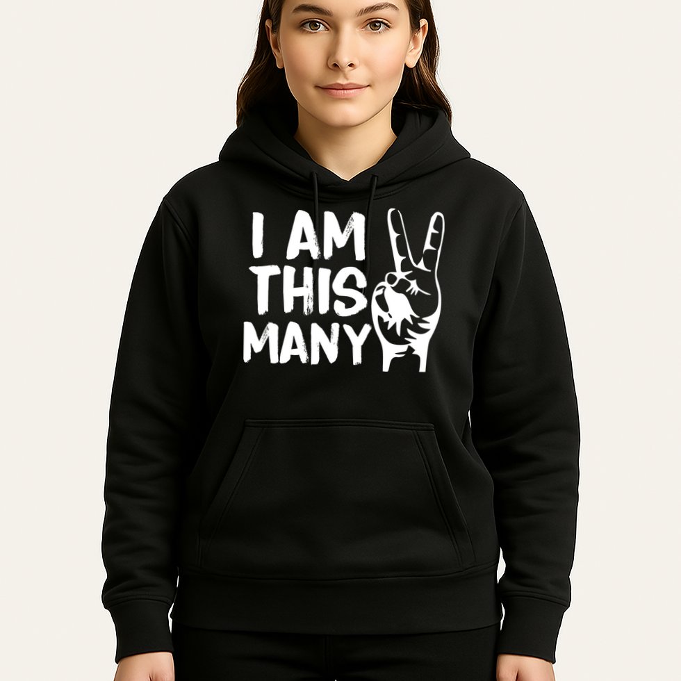 I AM This Many 2 Years Old Hoodie