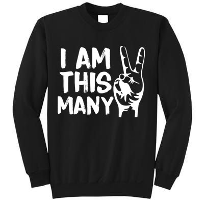 I AM This Many 2 Years Old Sweatshirt