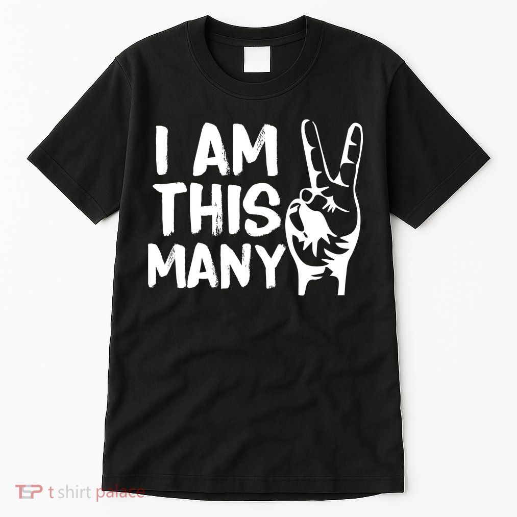 I AM This Many 2 Years Old Tall T-Shirt