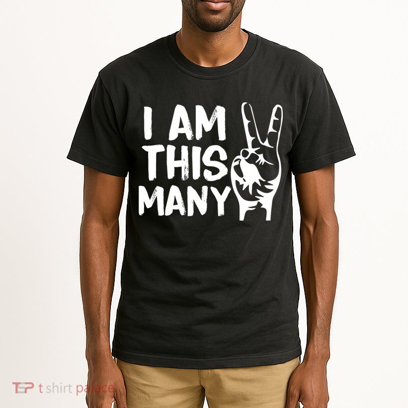 I AM This Many 2 Years Old Tall T-Shirt