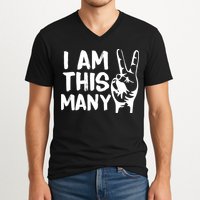 I AM This Many 2 Years Old V-Neck T-Shirt