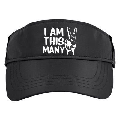I AM This Many 2 Years Old Adult Drive Performance Visor