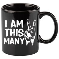 I AM This Many 2 Years Old 11oz C Handle Ceramic Mug