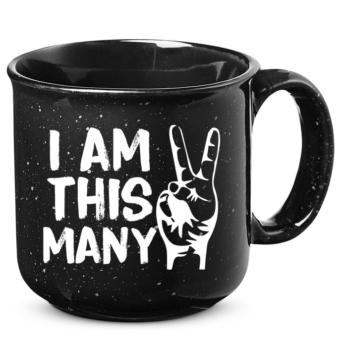 I AM This Many 2 Years Old 15oz Campfire Ceramic Mug