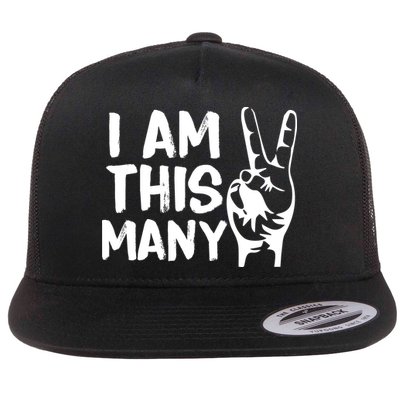 I AM This Many 2 Years Old Flatbill Hat