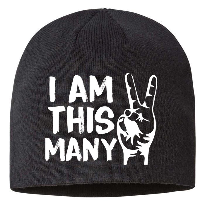 I AM This Many 2 Years Old Sustainable Beanie