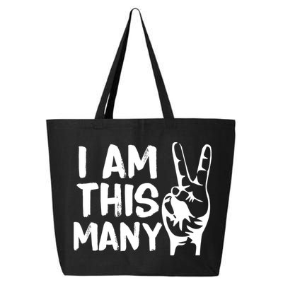 I AM This Many 2 Years Old 25L Jumbo Tote
