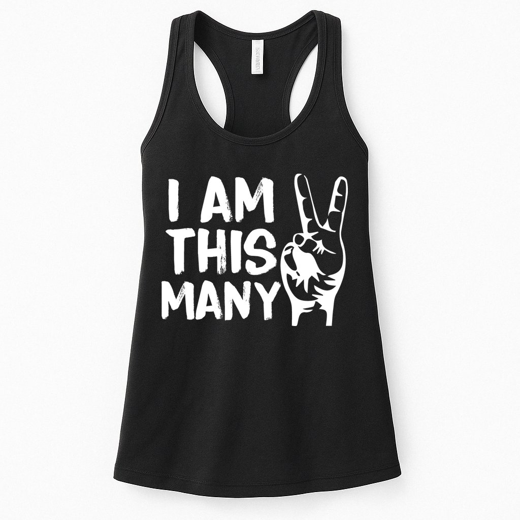I AM This Many 2 Years Old Womens Tank Top